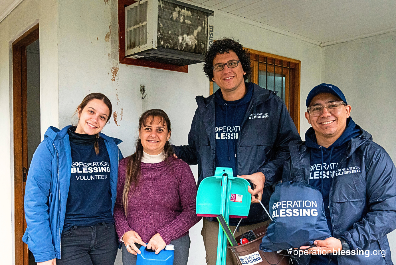 Brazil flood cleanup