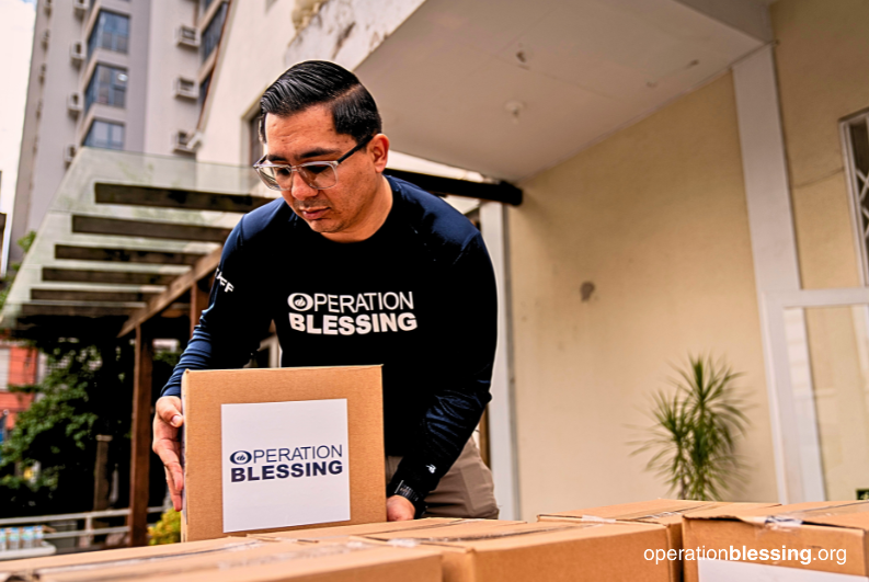 providing flood relief in Brazil